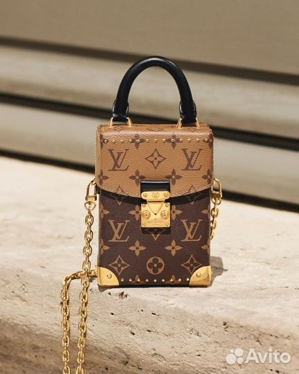 Сумка женская Louis Vuitton Camera Box, коричневая