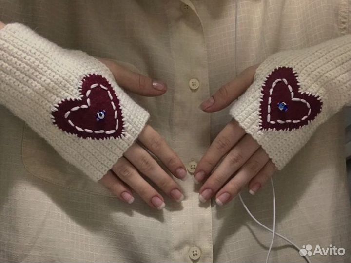 Митинки перчатки вязанные