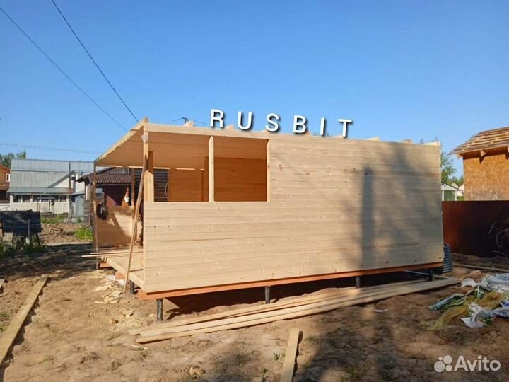 Дачный домик 6/6 с верандой(цена с установкой)