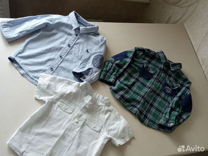 Рубашки на мальчика рост 80 см