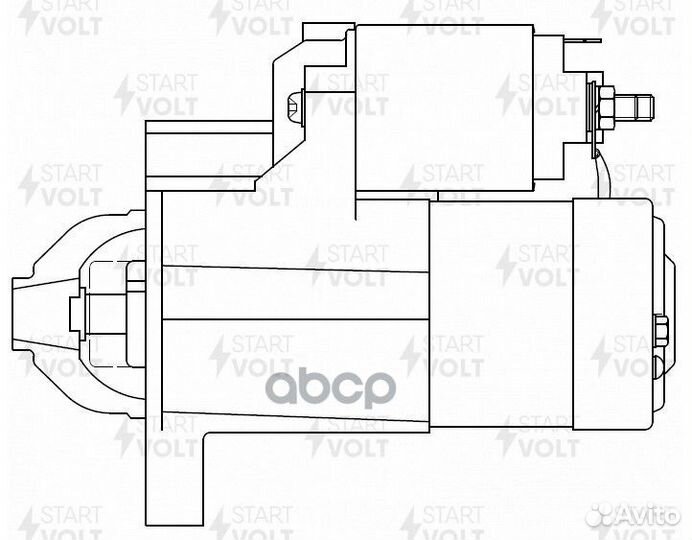 LST0346 startvolt Стартер для а/м газ с дв. Chr