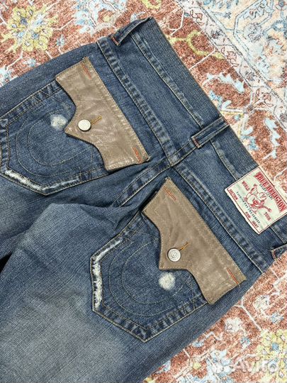 Винтажные Джинсы True Religion Клеш Широкие