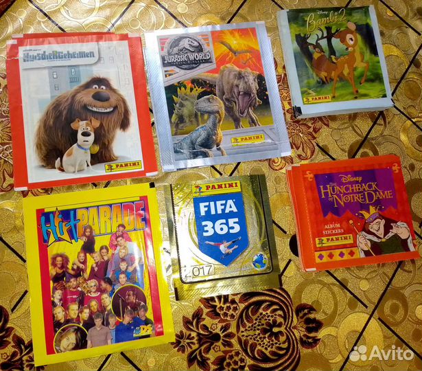 Пустые пакетики от наклеек Panini Панини