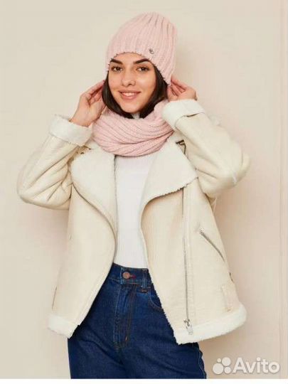 Новый зимний комплект шапка и шарф, шерсть