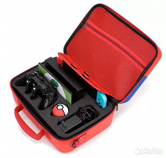 Чехол-сумка для консоли и аксессуаров Storage Bag для Ninetdno Switch (Super Mario)