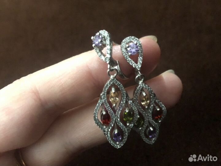 Серебряные сережки