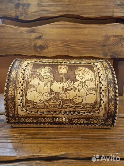 Хлебница деревянная новая