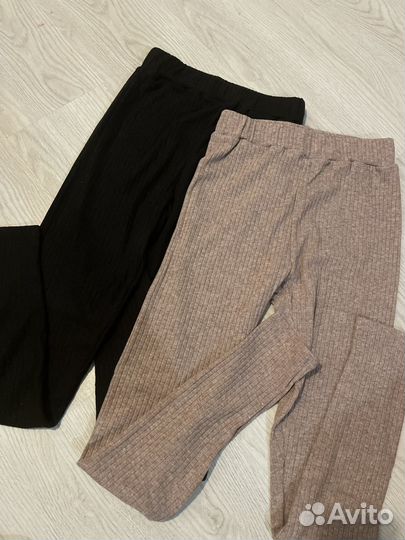 Легинсы лапша бежевые черные