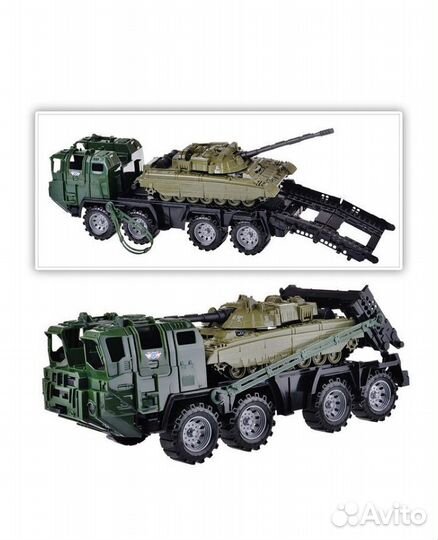 Тягач с танком новый