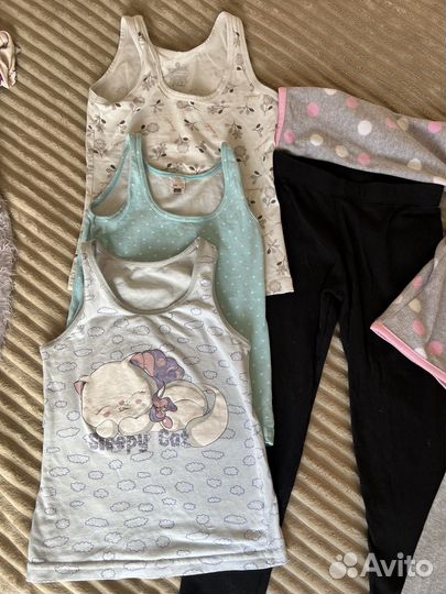 Детские веши пакетом на девочку 5-6 лет 116см