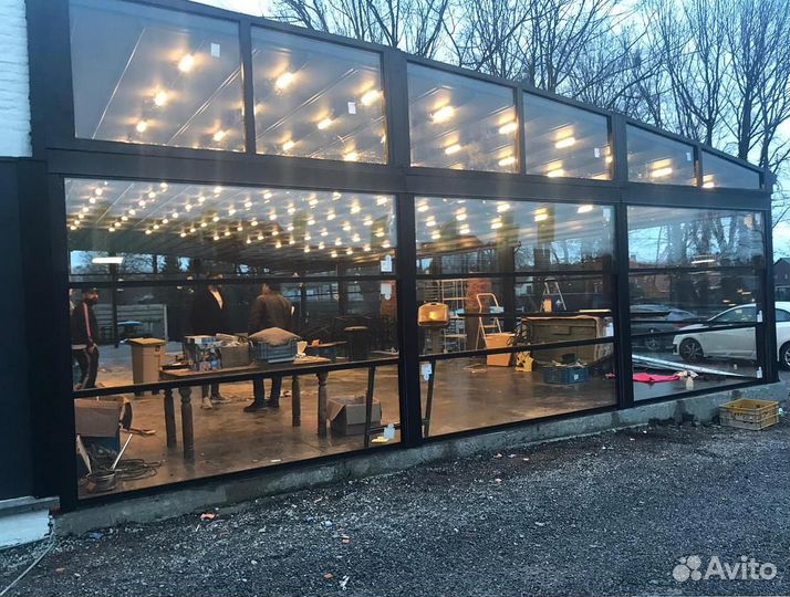 Вертикально-раздвижное остекление (гильотина)