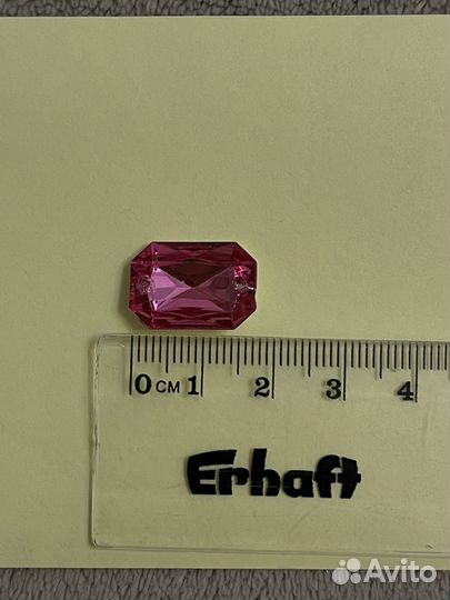 Стразы розовые пришивные 45 шт