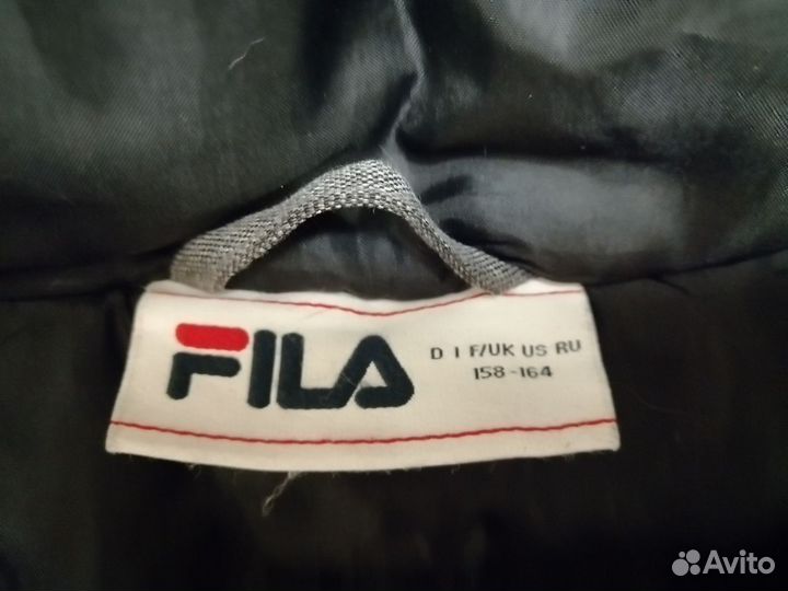 Куртка зимняя удлин. для мальчика fila 158-164см