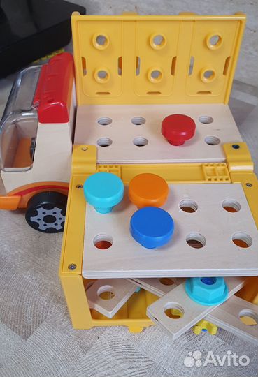 Детский набор инструментов конструктор машинка