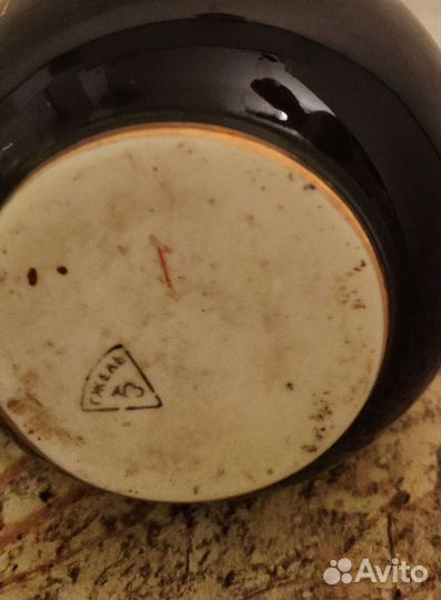 Ваза винтажная. Гжель. Кобальт