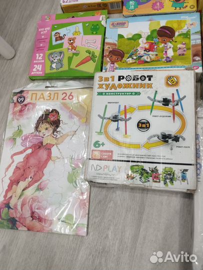 Настольные игры,пазлы пакетом