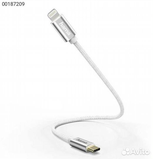 USB кабель Hama Lightning - USB Type C (M) 3A 0.2
