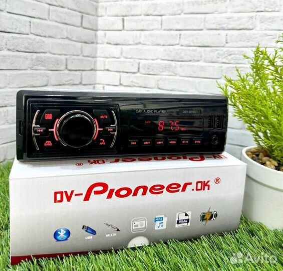 Магнитола 1 din с bluetooth pioneer арт485
