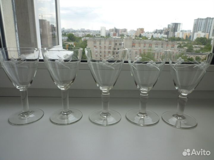 Бокалы, рюмки-стопки, стакан стекло СССР бесплатно