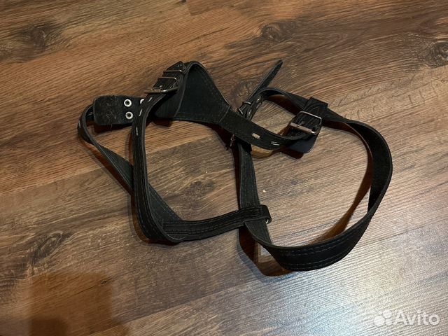 Шлейка для собаки кожанная
