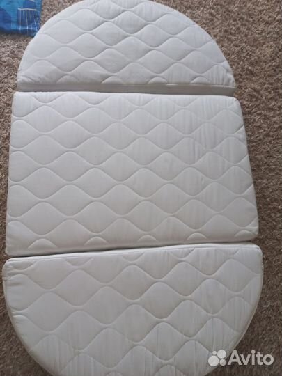 Матрас трансформер для детской овальной кроватки