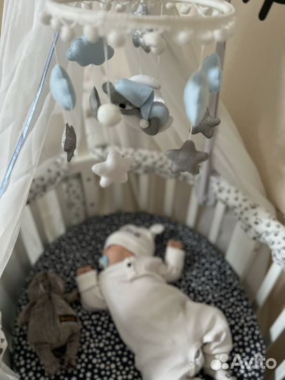 Детская кроватка трансформер ellipsebed