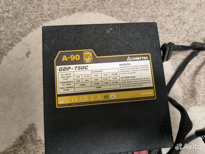 Блок питания Chieftec A-90 750W GDP-750C