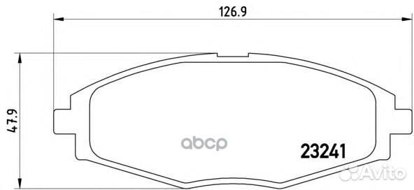 Колодки тормозные дисковые перед P15006 Brembo