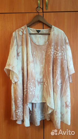 Летняя накидка + топ, разм. 54