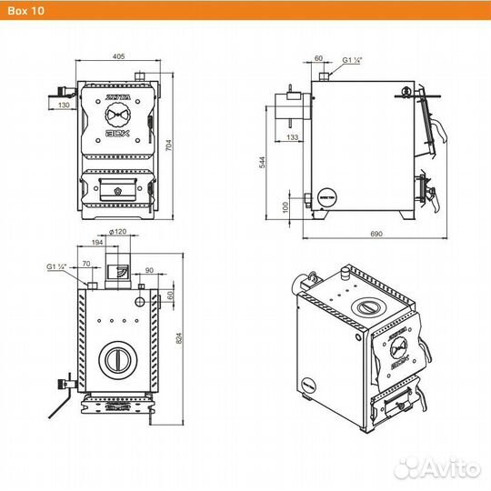 Котел отопительный Zota BOX 10