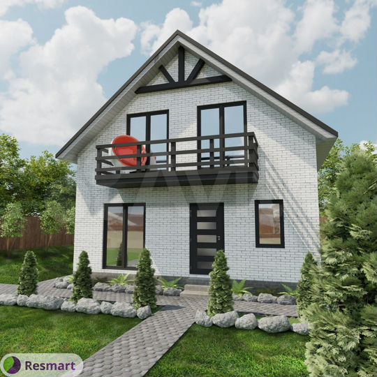 Дом 110 м² на участке 5 сот.