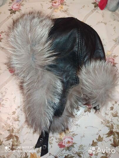 Шапка ушанка натуральная кожа