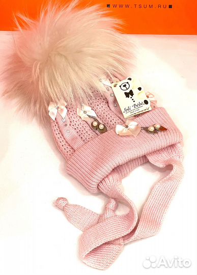 Шапка Jolie Bebe 6-9 мес, Италия новая