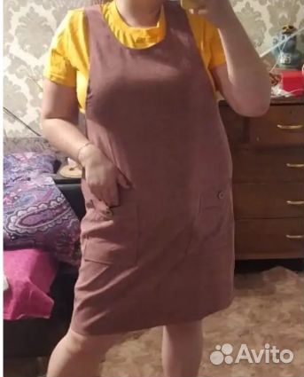 Вельветовый сарафан