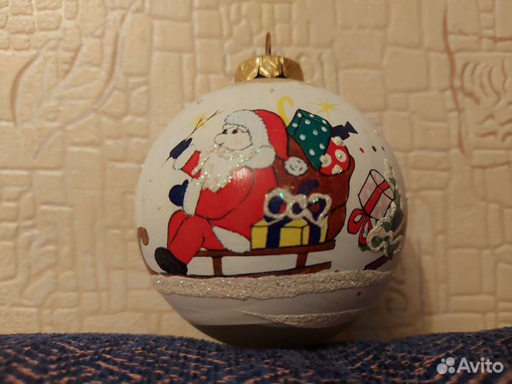 Ёлочный Стеклянный шар 8 см