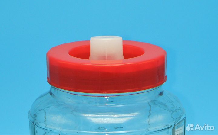 Банка стеклянная с гидрозатвором 5 литров