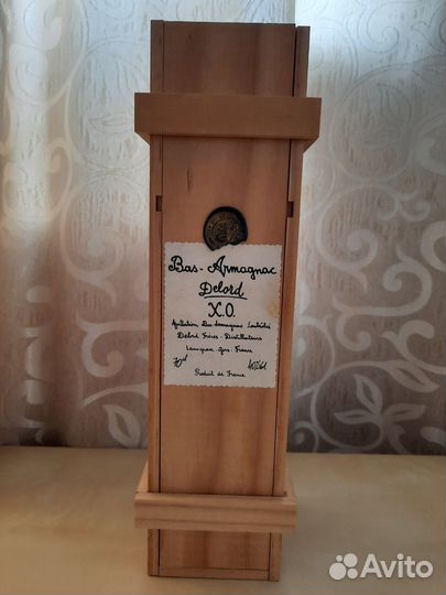 Деревянная упаковка от арманьяка Delord XO