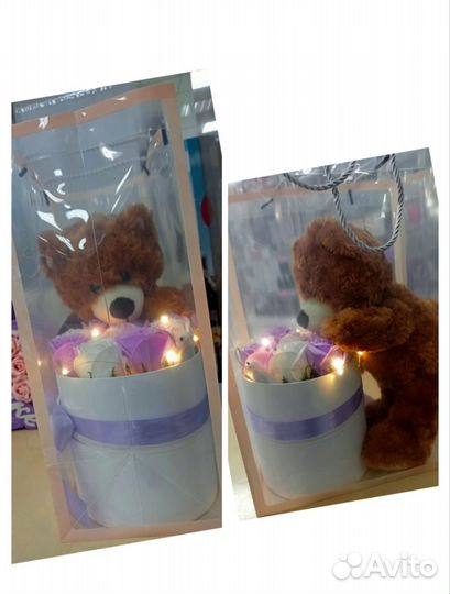 Букет из мыльных роз