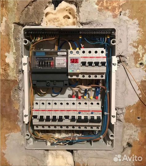 Монтаж проводки под ключ в домах