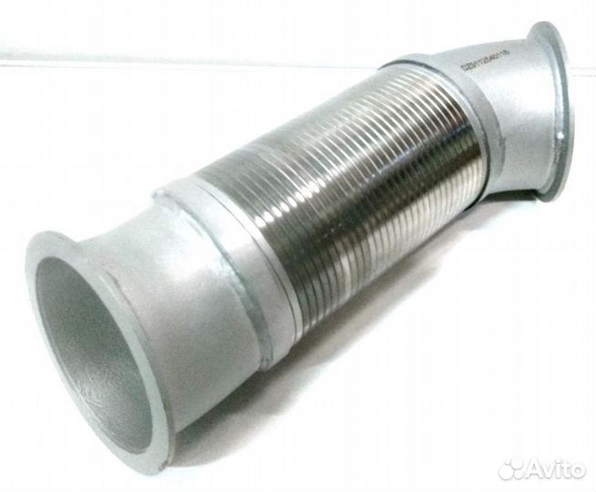 Гофра глушителя shacman F2000 два изгиба (L470мм D120мм) (под хомут)