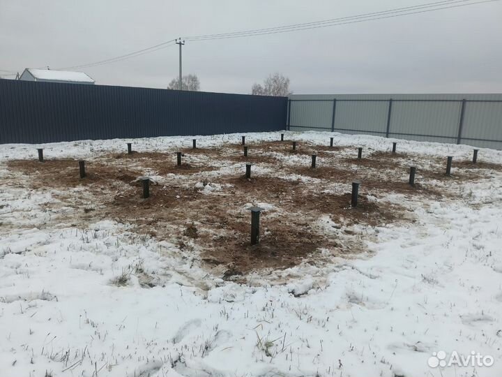 Установка винтовых свай под ключ