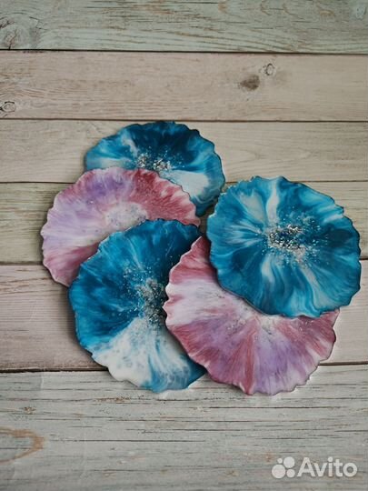 Подставки/подстаканник из эпоксидной смолы