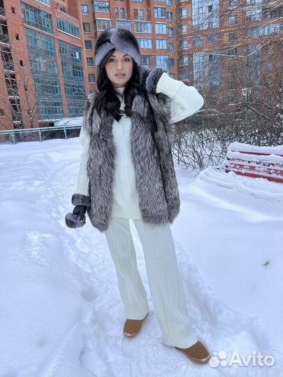 Жилет из чернобурки