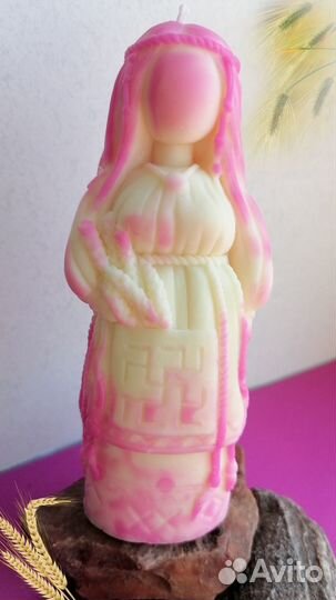 Свеча желанница (розовая)