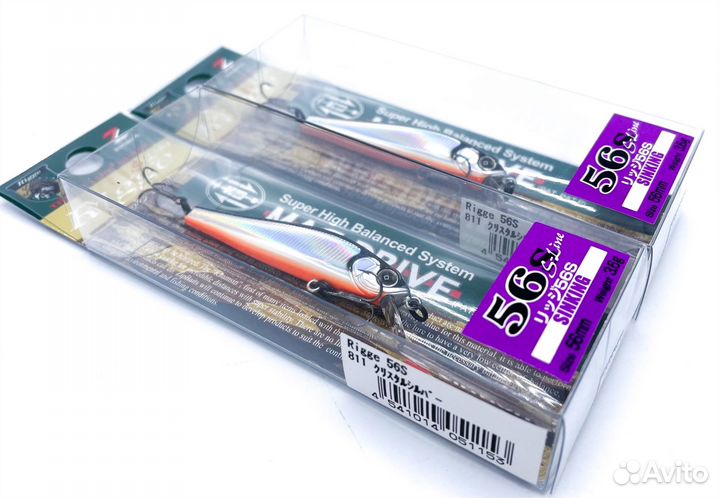 Воблеры ZipBaits Rigge 56 s-line