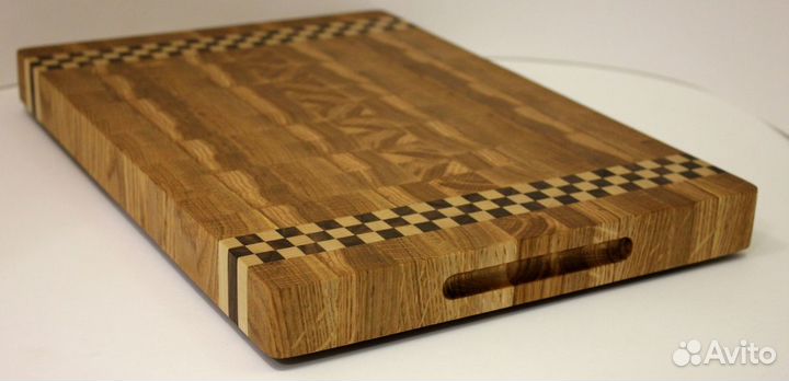 Дубовая торцевая разделочная доска