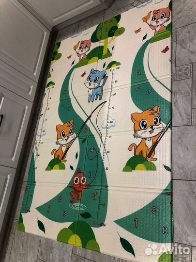 Детский коврик для ползания новый (заводской брак)