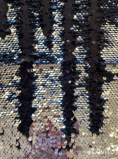 Паетки - ткань с двусторонними паетками