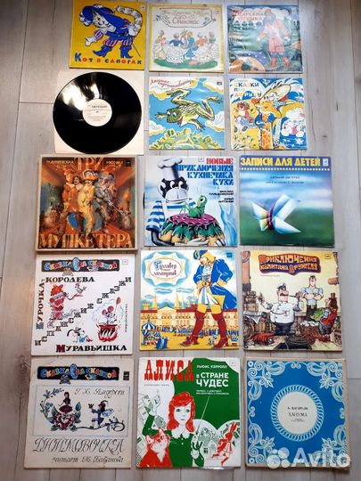 Детские виниловые пластинки, сказки