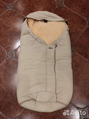 Конверт зимний меховой в коляску